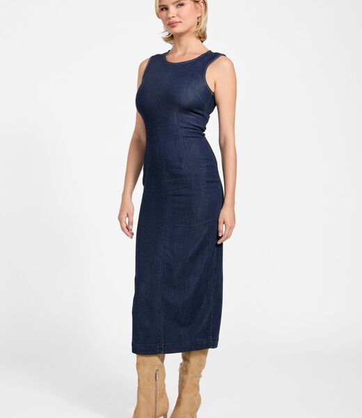 guess lyocell blend midi dress