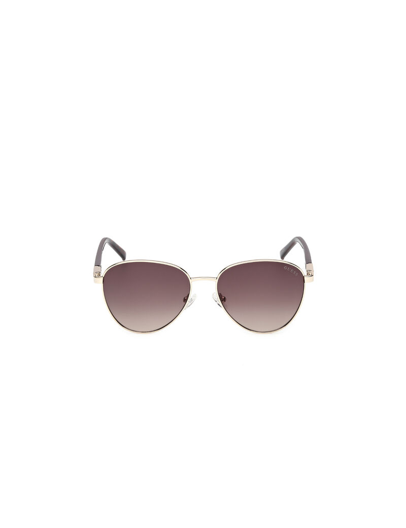 Oval metal sunglasses