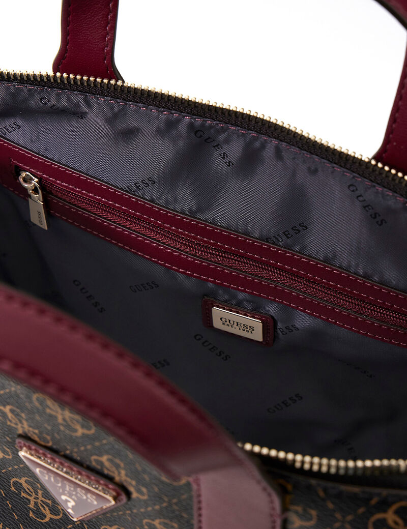 guess follie small tote bag