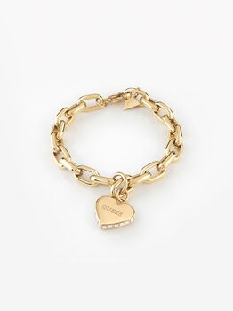 Bold Chain & 20Mm Heart Yellow Gold