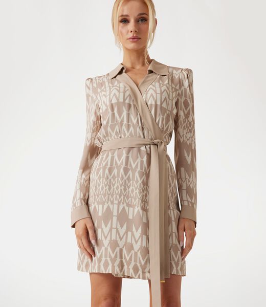 Marciano logo wrap dress