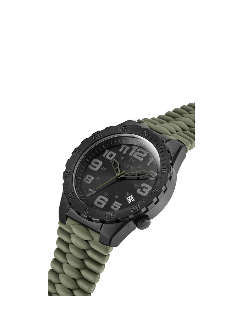 Olive And Black Multifuction Watch