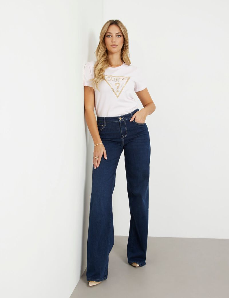 Triangle Logo Stretch T-Shirt