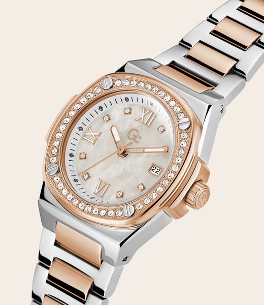 GC steel watch with date function