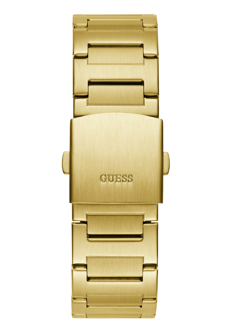 Mens Gold Tone Multi-function Watch