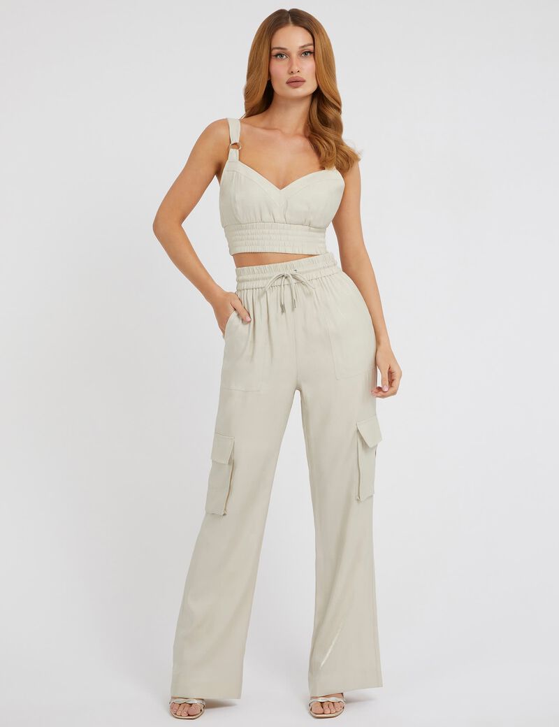 Satin Cargo Pant