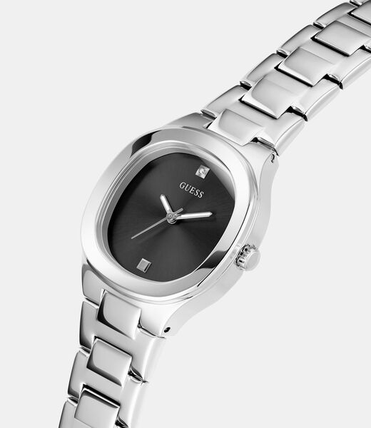 Stainless steel analogue watch