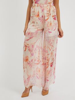 Silk blend pant