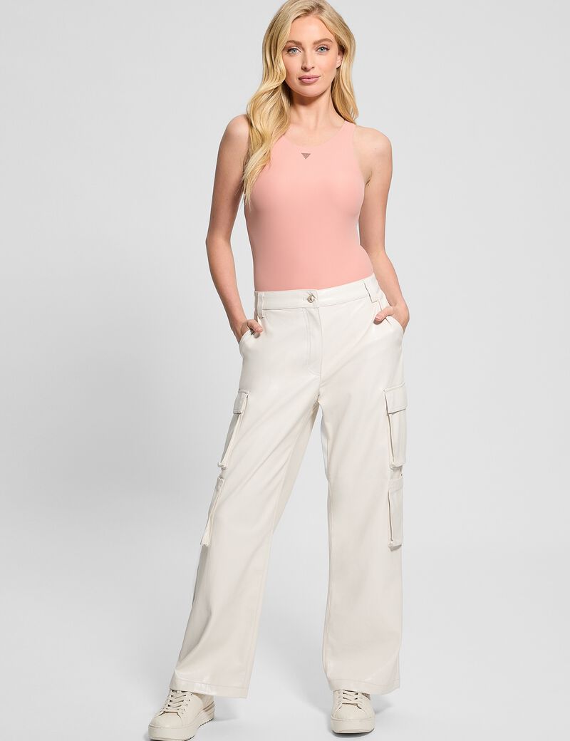 Kori faux leather cargo pant