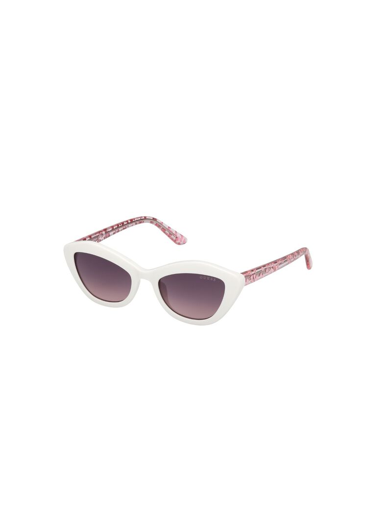 Geometric full rim sunglasses