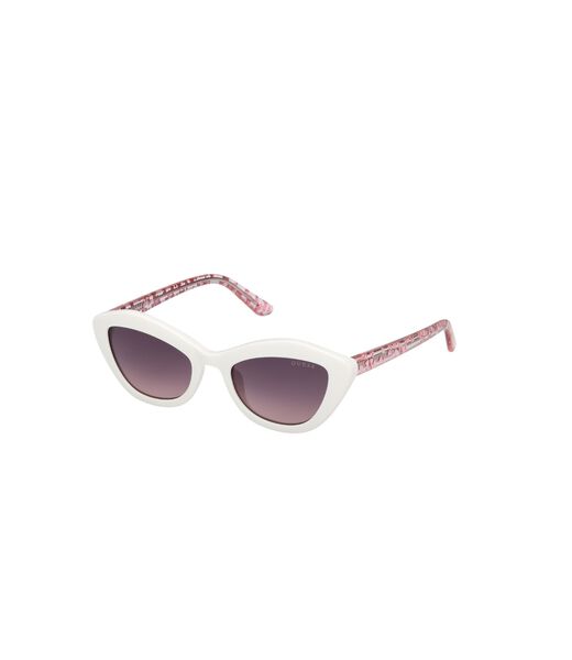 Geometric full rim sunglasses