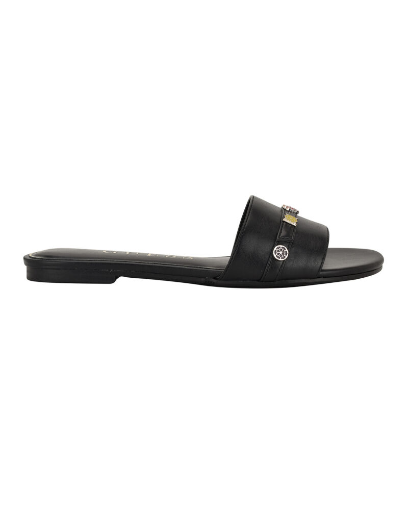Tasam logo slide flat sandal