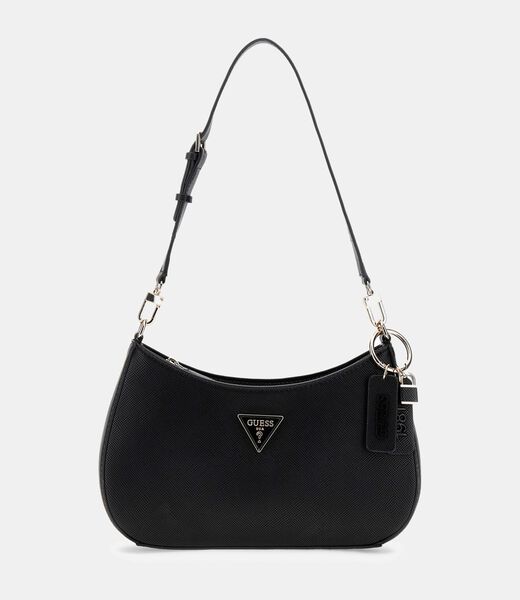 guess noelle saffiano shoulder bag