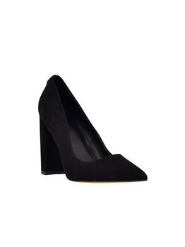 Block Heel Pointy Toe Pump