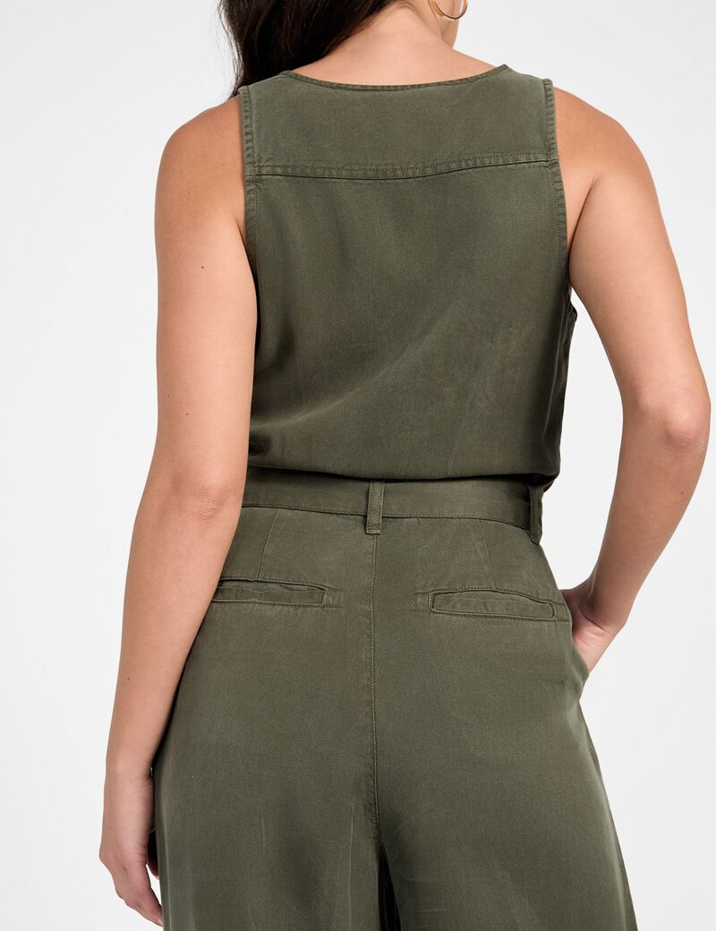 Twill jumpsuit