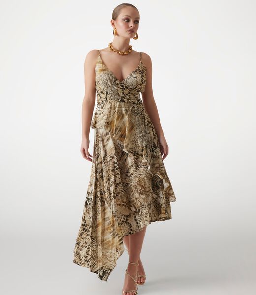 Marciano animal-print midi dress