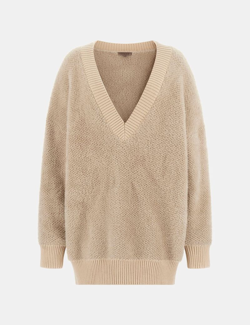 Oversized fuzzy sweater