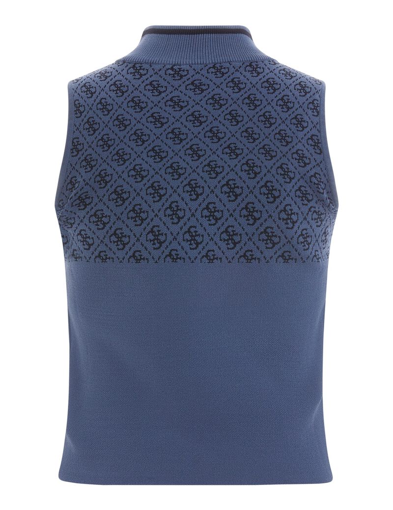 Sleeveless 4G sweater top