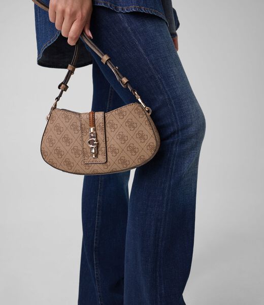 guess yvonne logo mini shoulder bag