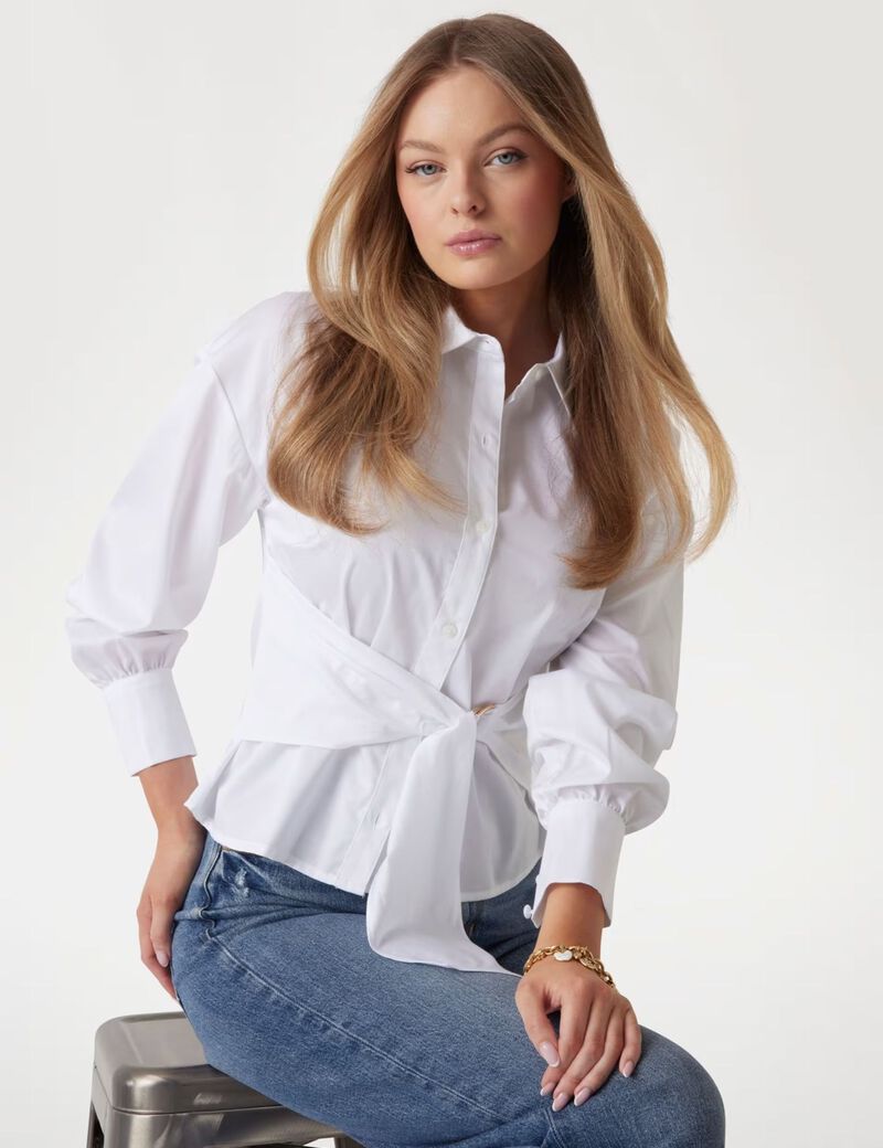 بلوزة مطاطية ملفوفة