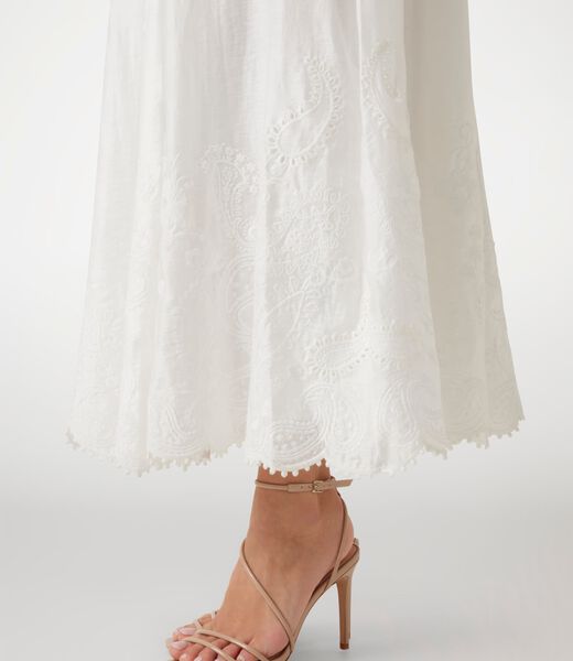 Marciano linen-blend long dress