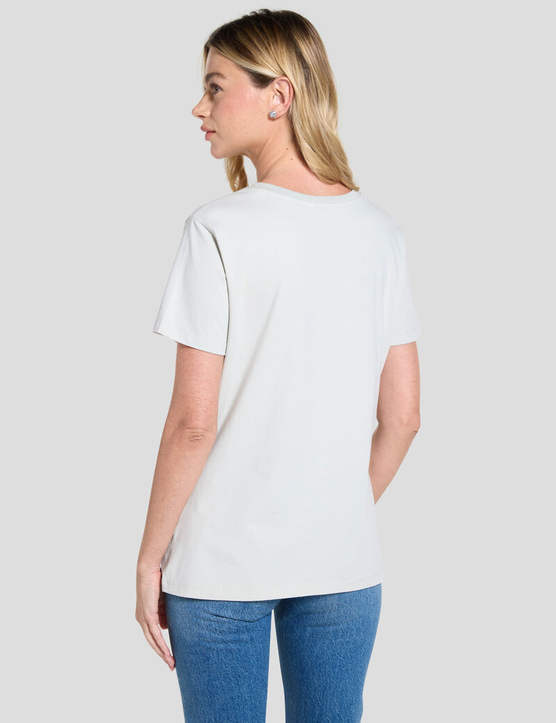 Triangle logo stretch t-shirt