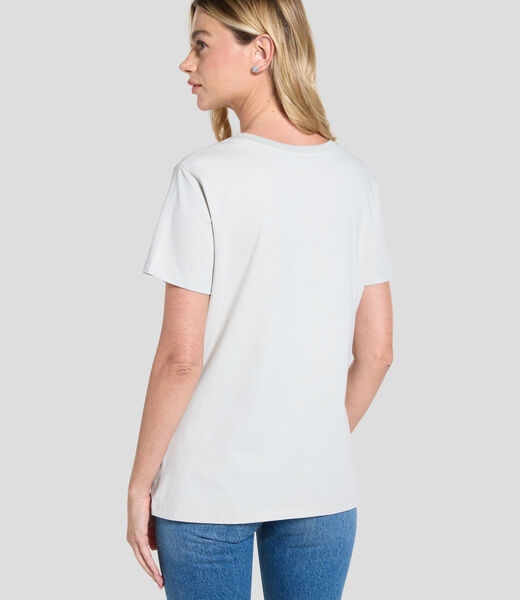 Triangle logo stretch t-shirt