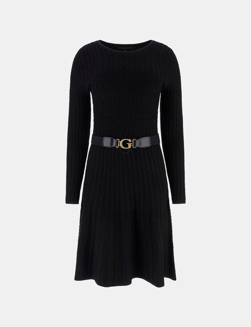 فستان محبوك بتصميم الكابل