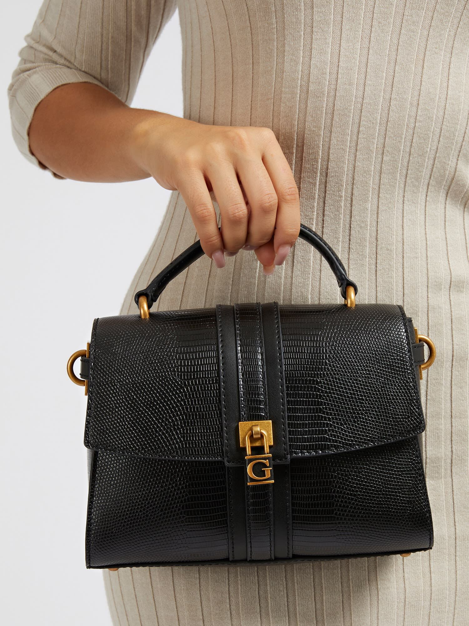 Guess python handbag clearance
