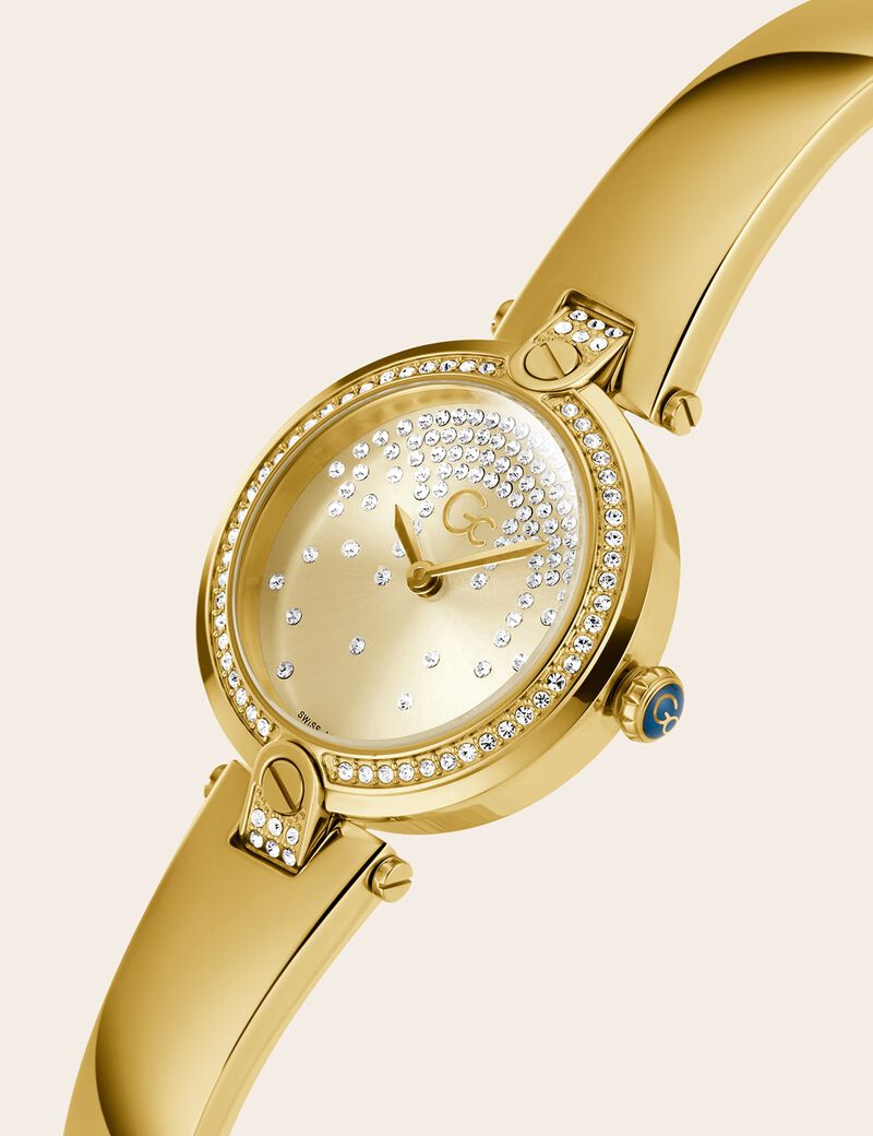 Gc steel analogue watch