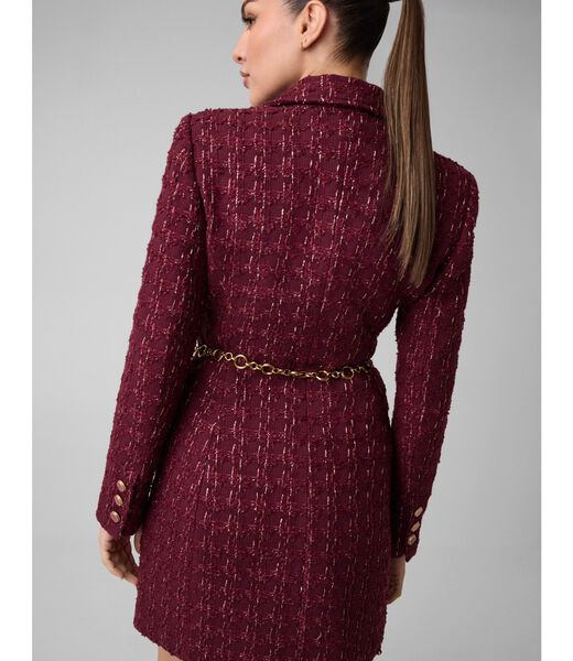 جيس tweed blazer belted dress