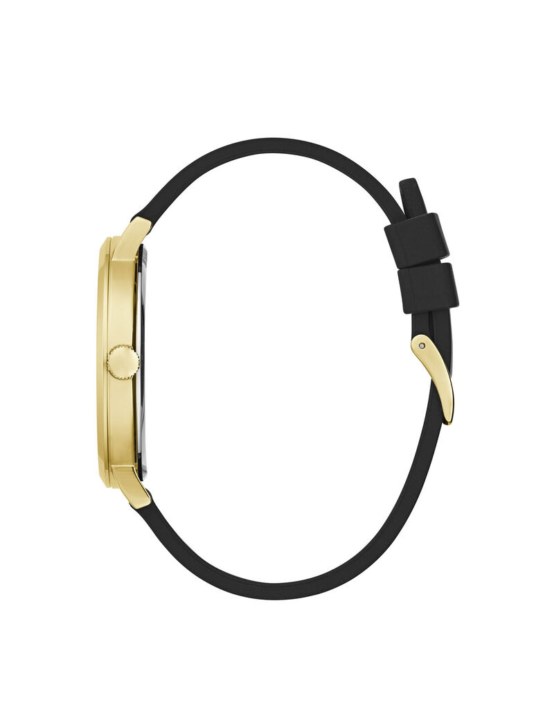 Black And Gold Analog Logo Watch