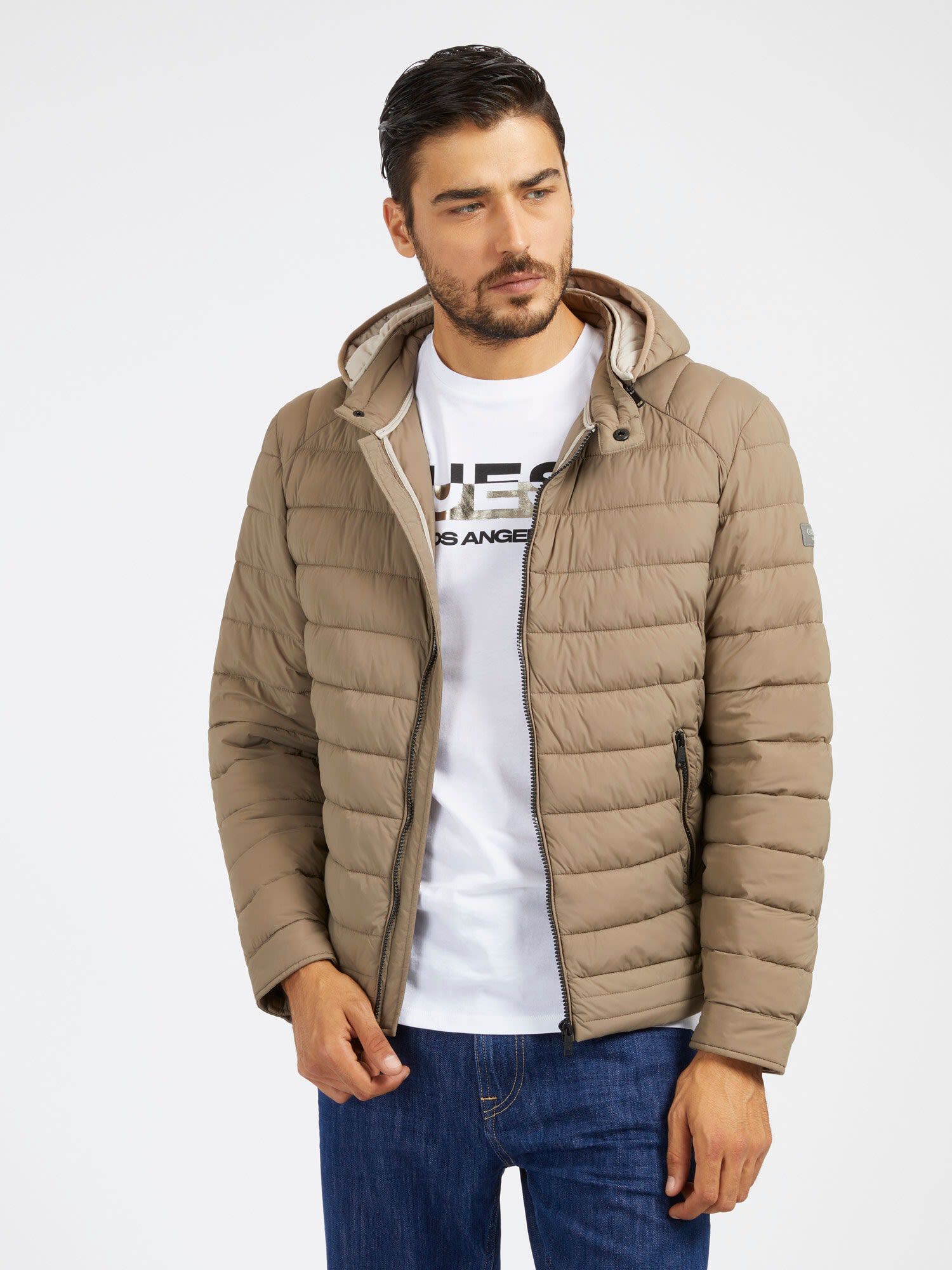 Guess lightweight puffer best sale jacket