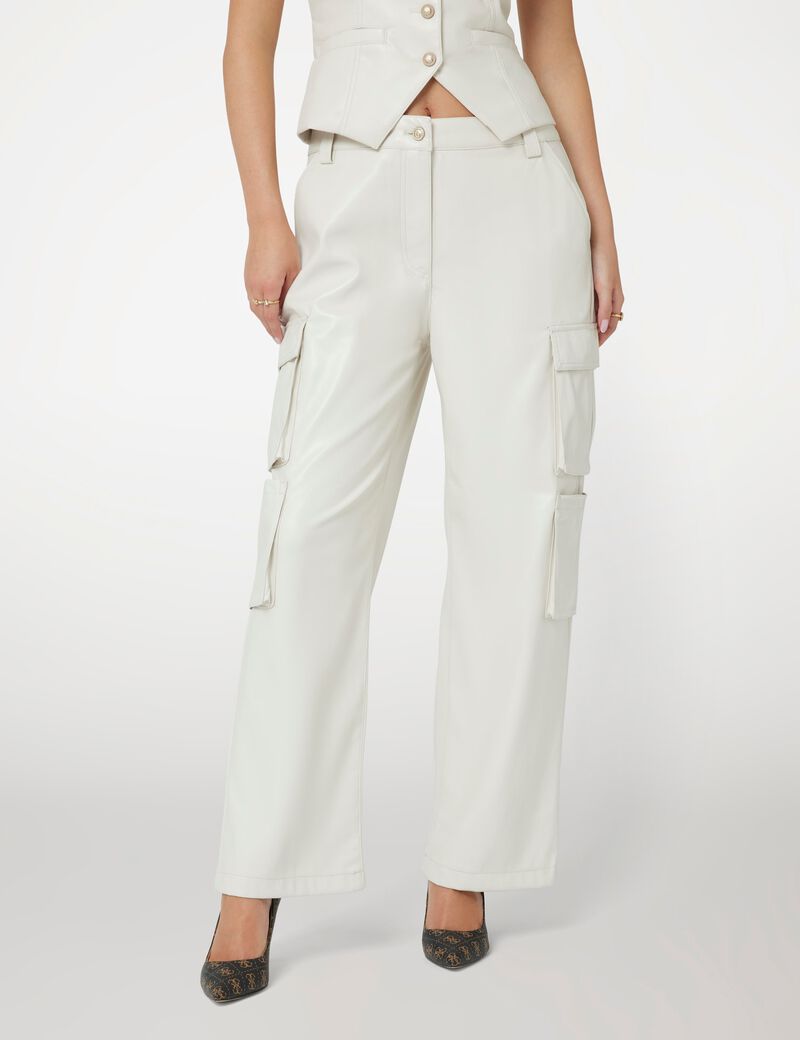Kori faux leather cargo pant
