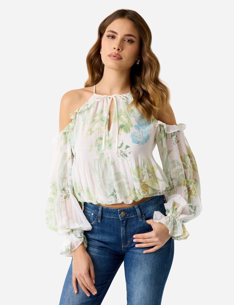 guess chiffon blouse
