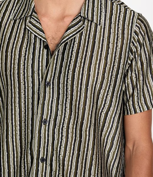 Striped knit shirt