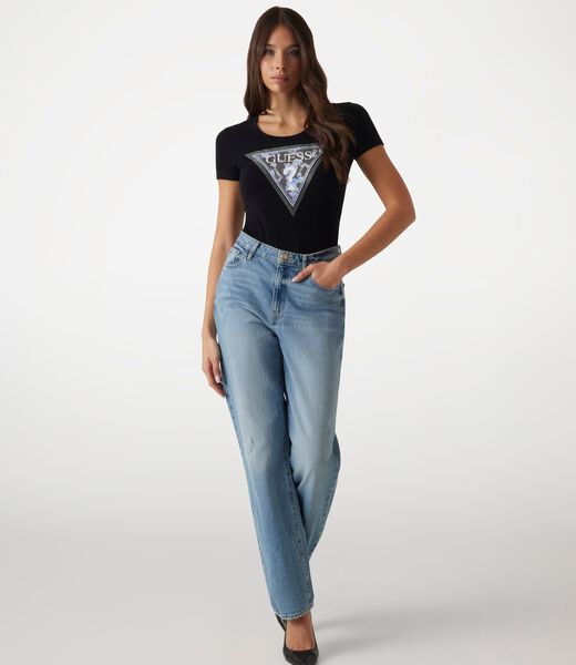 Floral triangle logo t-shirt