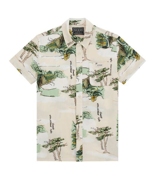Oversize viscose shirt