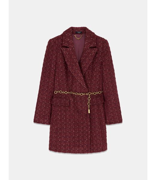 جيس tweed blazer belted dress