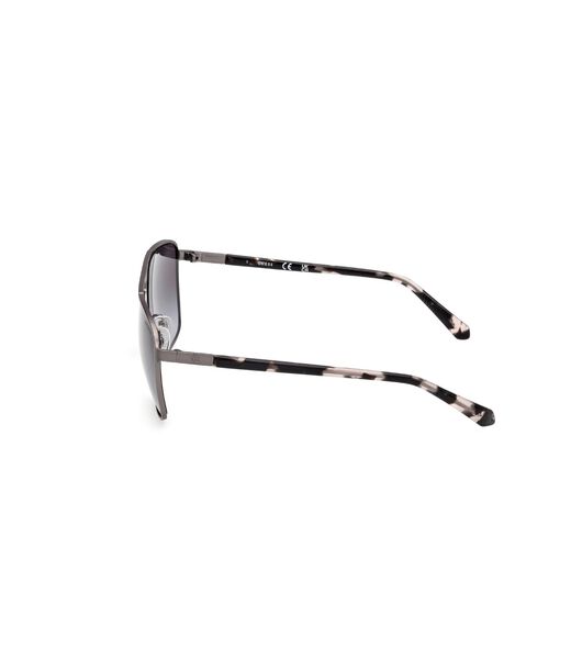 Square nickletin gradient smoke sunglasses