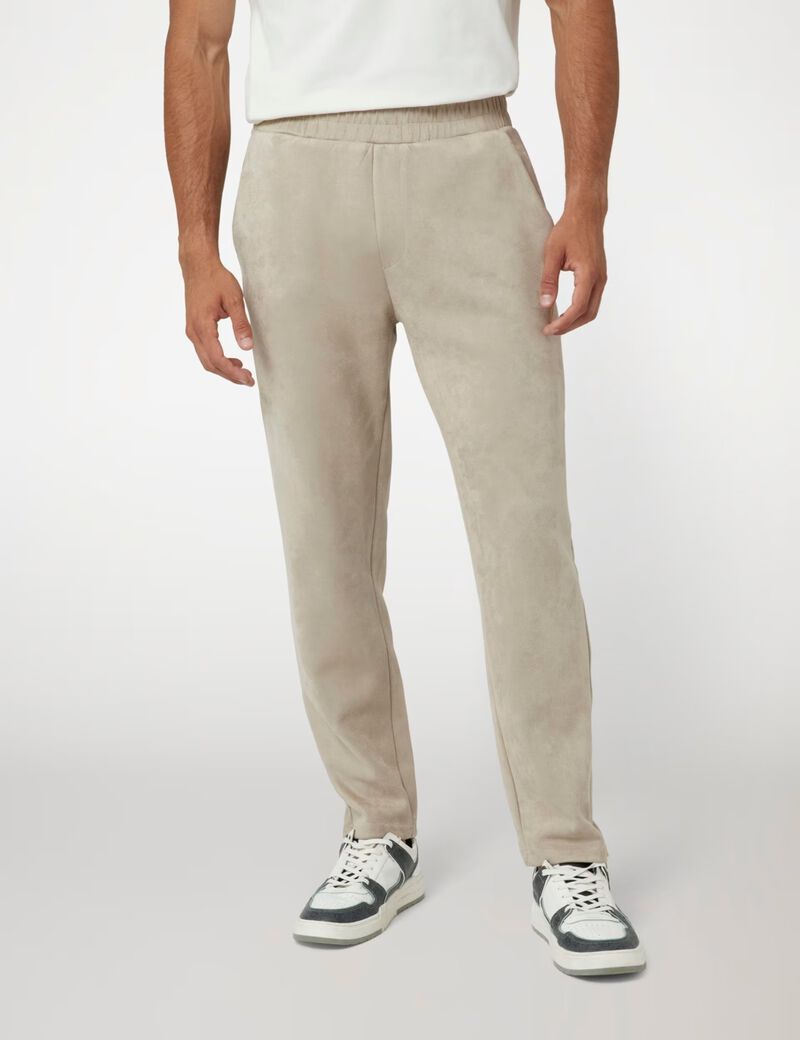 Sueded scuba pant