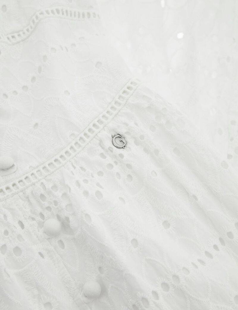 Long broderie anglaise dress