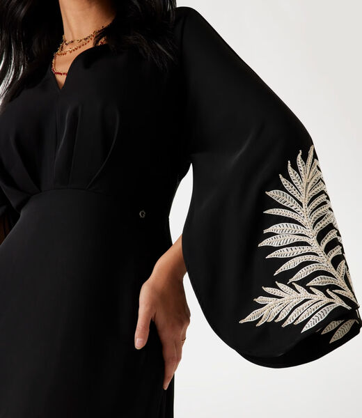 Embroidered maxi dress