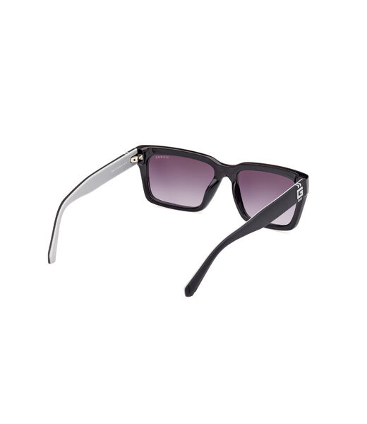 Injected Sun Glasses M Shiny Black Gradient Smoke
