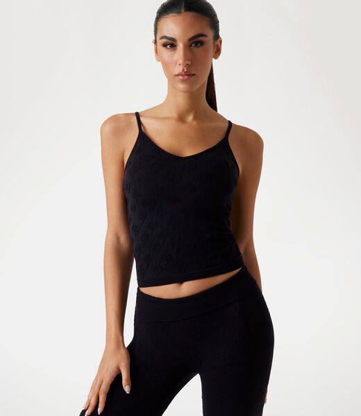 All-over logo tank top