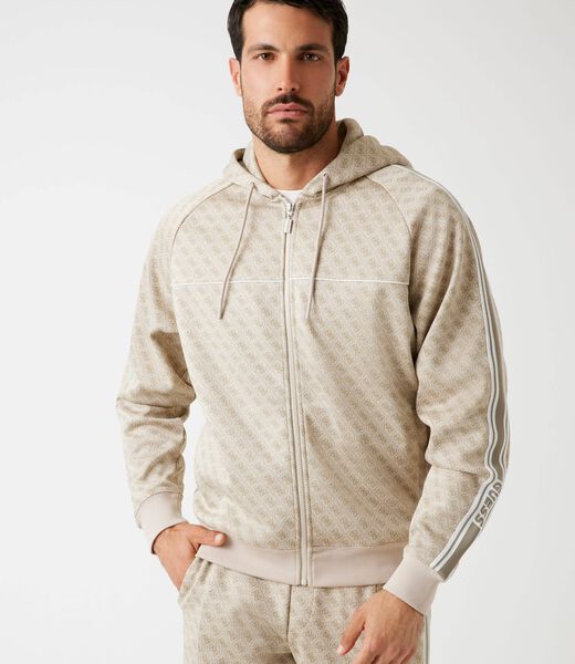 4G logo full-zip sweatshirt