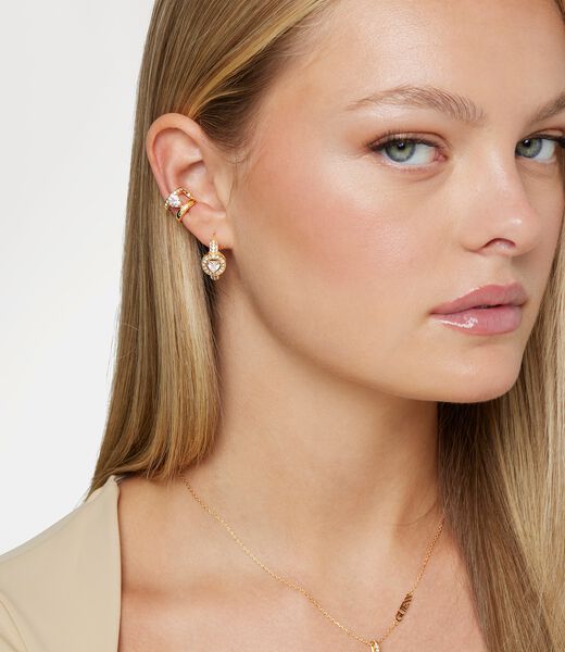HEART CRYSTAL MONO EARCUFF