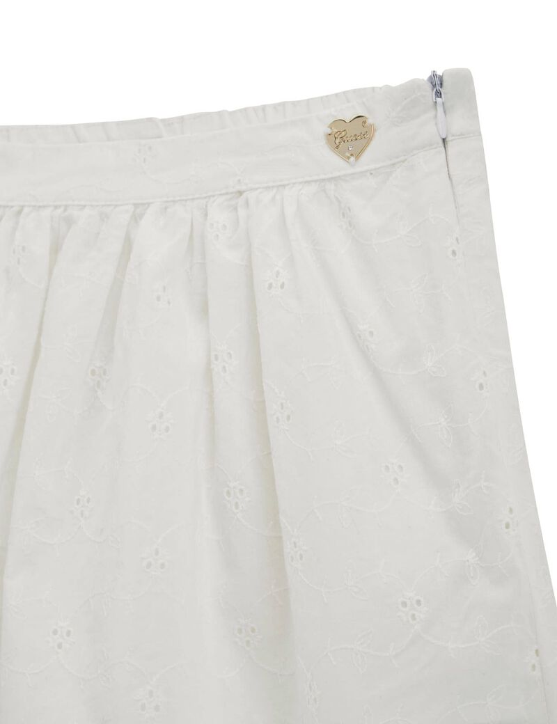 Eyelets mini skirt