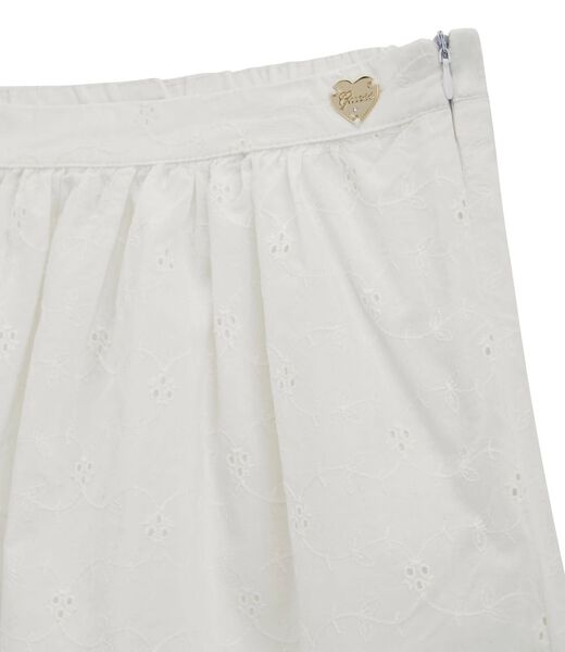 Eyelets mini skirt