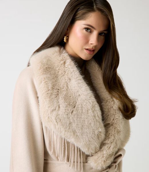 Marciano long wool-blend coat